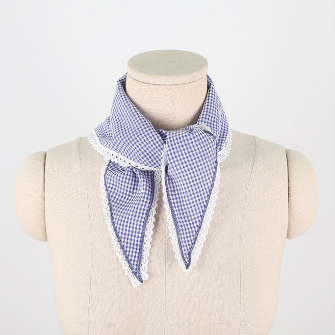 에스랑제이 하이디 여성 패턴 삼각 스카프 쉬폰 쁘띠 스카프 데일리 패션