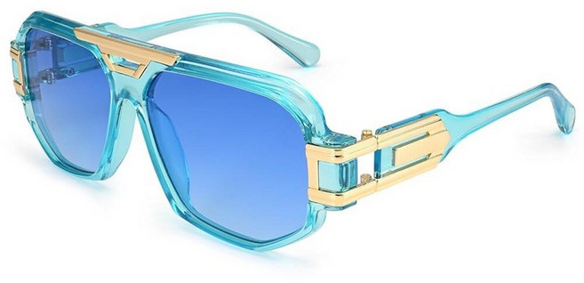 Dollger Oversized Square Aviator Sunglasses for Men Women Fashion Classic Designer Blue Sunglasses