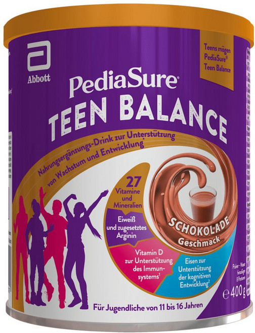 페디아슈어 PediaSure 틴 밸런스 쉐이크 초코 청소년용, 400g, 1개