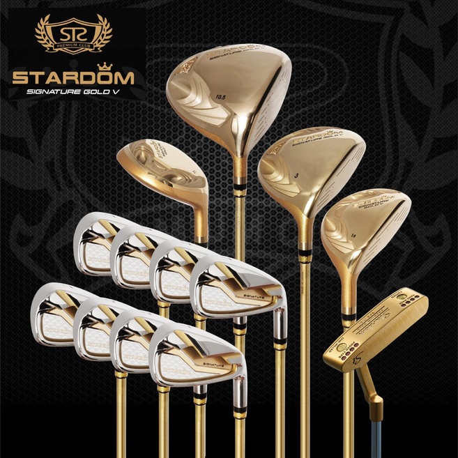 (타미스포츠정품)카타나 스타덤 시그니처 골드5 남성용 풀세트(골프백세트포함), 브라운