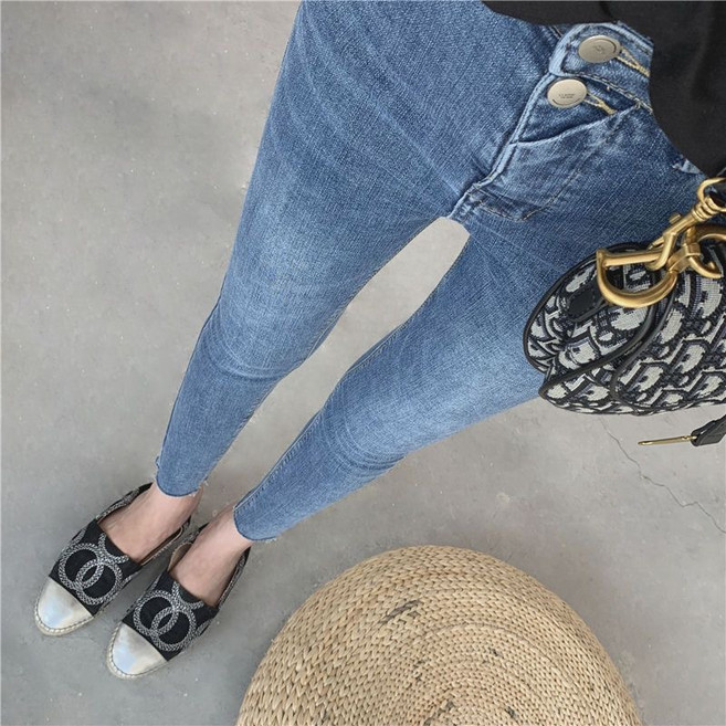 VIISHOW 여성용 스판 데님 스키니 팬츠