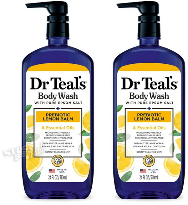 [1+1]닥터틸즈 바디워시 프리바이오틱 레몬 밤 710ml DR TEAL'S BODY WASH