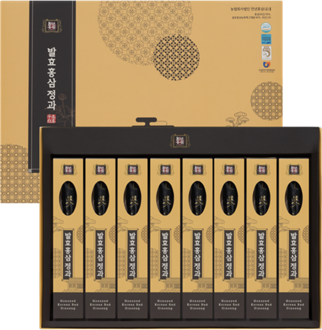 홍만집 발효홍삼정과 8개입 쇼핑백 포함, 1개, 300g