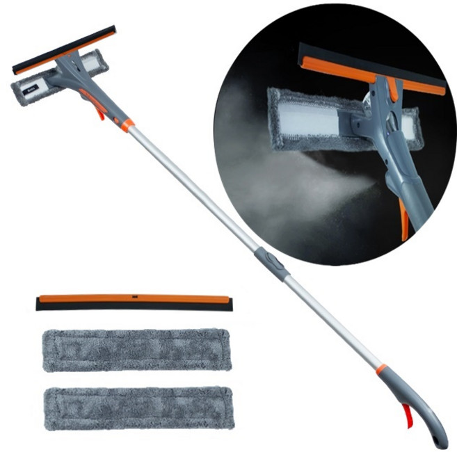 미러브 뉴스프레이 창문 닦이 유리창 청소 도구 아파트 베란다 유리 닦기 물기제거 스퀴지, 1개