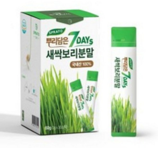 스프라토 뿌리담은 7days 새싹보리 분말, 4개, 60g