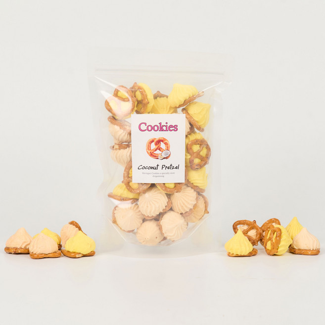 아리감성 수제머랭쿠키 가성비 갑! 지퍼팩형 700ml, 1개, 코코넛 프레첼 700ml