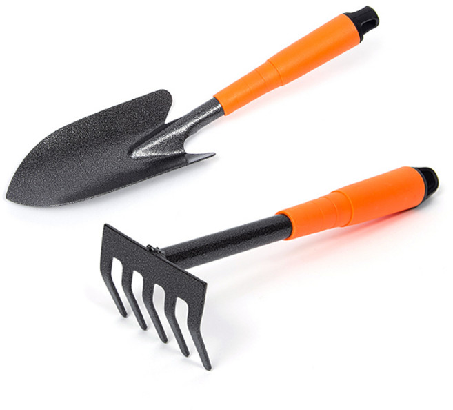 E.T.SHOP 모종삽+오발 갈퀴 세트 / 원예용품 원예도구 원예도구세트 해루질 해루질장비 갯벌체험 체험학습 세트 삽 꽃삽 미니삽 갈퀴 농기구, 1세트