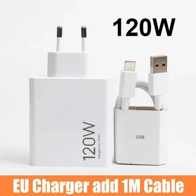 Xiaomi 호환 120W 충전기 고속 EU Hypercharge Gan 어댑터 Redmi Note 11 12 Pro Plus 5G Mi 14 13 케이, 01 120W EU add 1m cable