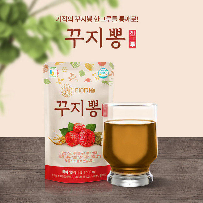 타이거송 베리팜 꾸지뽕 한그루 진액 100ml×30포, 1개