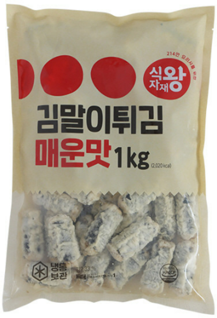 식자재왕 김말이 매운맛 1kg x 1개, 6개