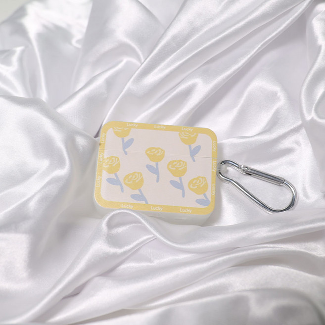 일러스트 감성 옐로우 로즈 에어팟 케이스 프로, 에어팟 1/2세대, 1개