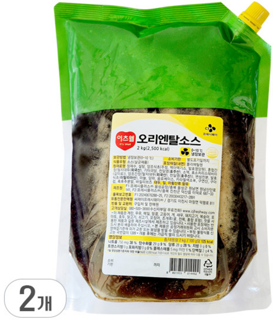 이츠웰 오리엔탈소스, 2개, 2kg