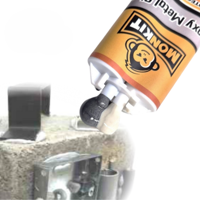 몽킷(MONKIT) 실린더형 초강력접착제 금속접착제 에폭시접착제 물탱크 스틸 철 주물용 알루미늄 타일 플라스틱 목재 누수 수리 강력 초강력 금속 접착제 만능 에폭시 본드, 1세트