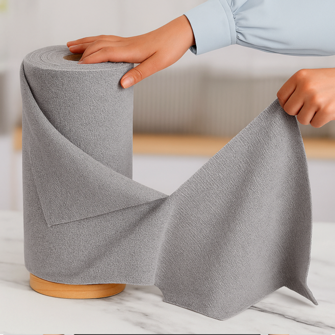 라라마을 물기 기름때 싹 극세사 빨아쓰는 행주 롤타올 (1+1), 2개