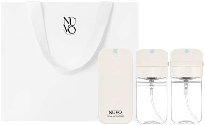 [NUVO] 누보 율무 기미 앰플 미스트 본 품 1EA(37ml)+리필 2EA(37ml+37ml)+쇼핑백 SET, 3개, 37ml