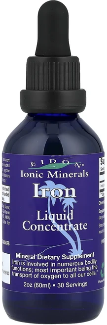 단백질 비타민 철분 마그내슘 칼슘 Eidon Ionic Minerals 철분 액상 농축물 60ml(2oz) 고루고루섭취해주세요, EidonIonicMinerals철분액상농축물60ml2, 60ml - 쿠팡