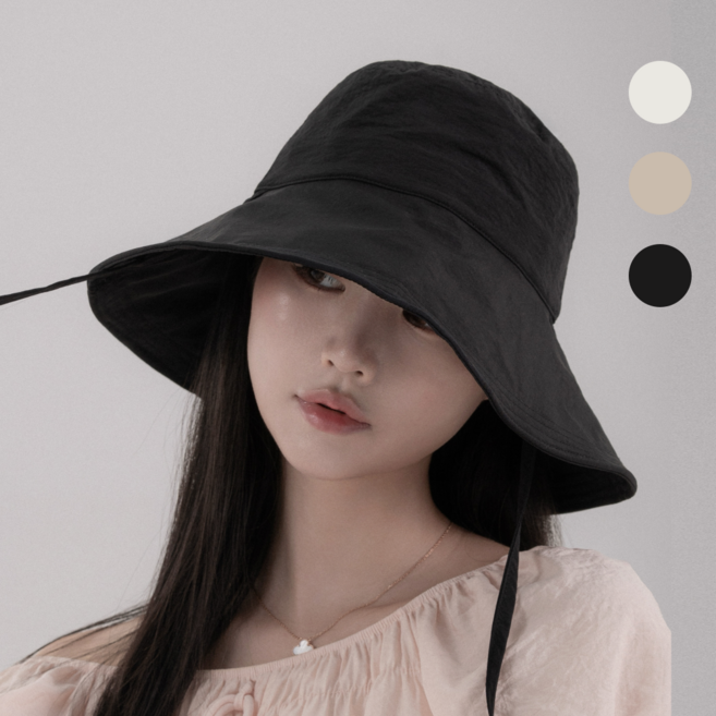 록손 여성 여름모자 자외선차단 모자 소두핏