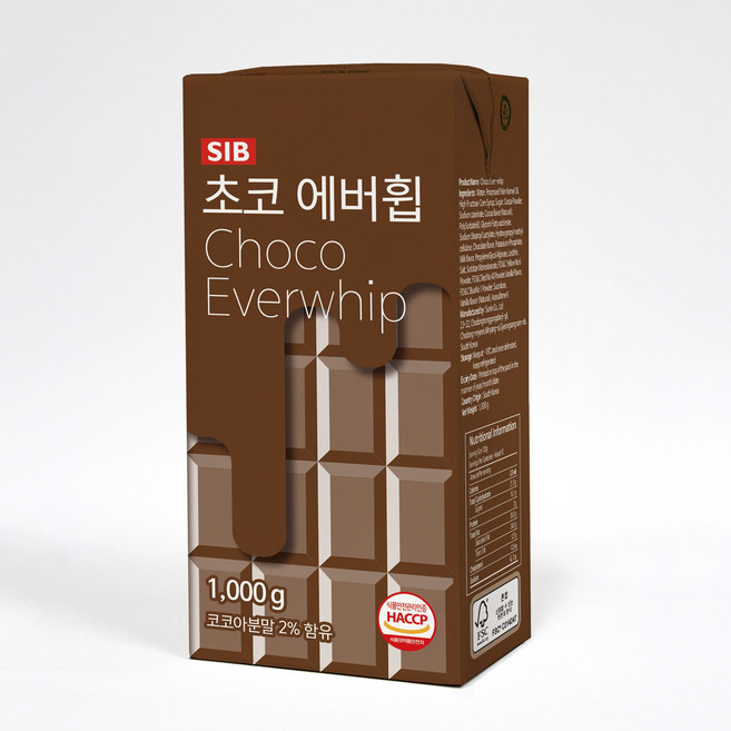 선인 초코 에버휩 1kg, 1개
