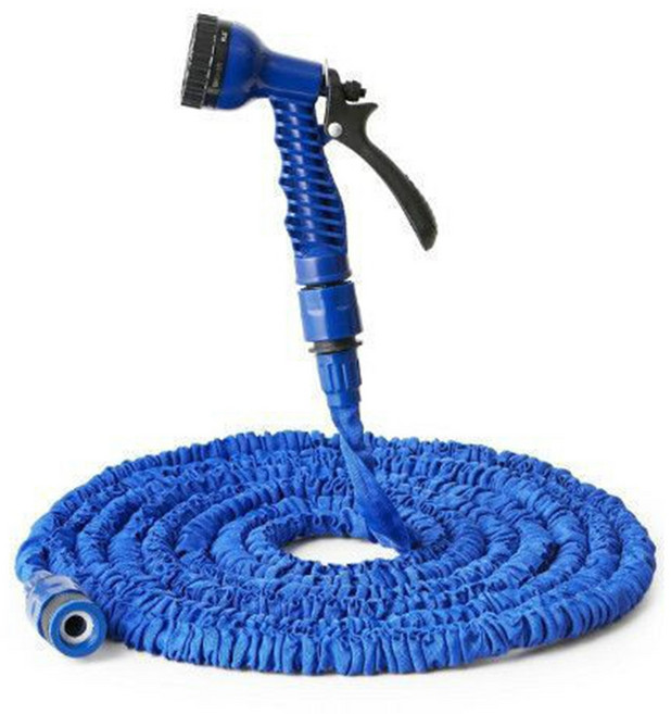 3배확장 멀티 고압분사 매직호스 원예호스 (15m), 블루, 블루