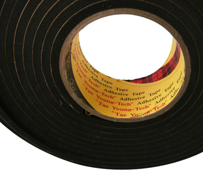 잡소리방지테이프 폭 20mm 소음제거 차량 방음테이프, 규격, 두께2mm, 1개