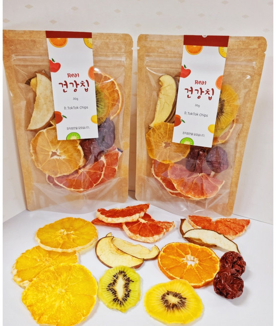 디톡톡 건강칩 30g 8가지 건조과일을 맛볼 수 있는, 1, 30g*2개