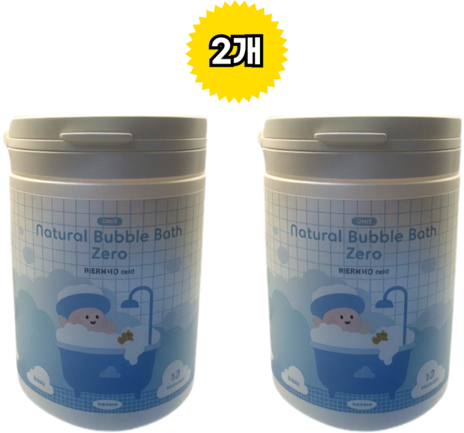 아가드 구름목욕시간 제로 대팩 (25회분) 유아 아기 거품 목욕 입욕제 버블 폼, 2개, 500g