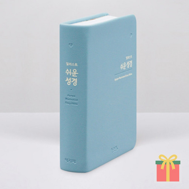 일러스트 쉬운성경 특소 단본 무지퍼 성경책, 아가페출판사, 일러스트쉬운성경_특소_라이트블루