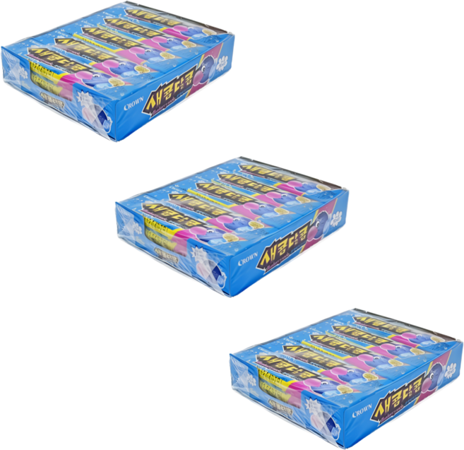 크라운제과 새콤달콤 블루베리소다 29g x 45개 츄잉 카라멜 비타민C 군것질
