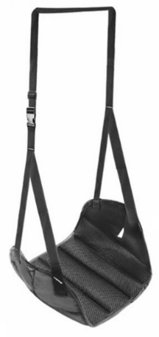 비행기 여행용 발걸이 발해먹 기내용 발받침 풋레스트 사무실, 블랙, 1개