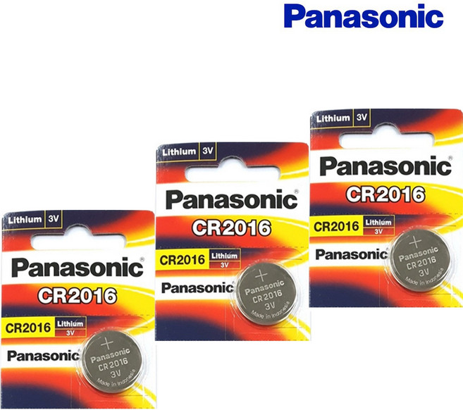 파나소닉 CR2016 3개 리튬전지 장난감 계산기 체중계 자동차 리모콘 전자수첩 메모리백업용 리튬배터리, 1개입