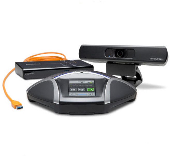 KONFTEL C2055 / CAM20 + 55 + HUB / 넓은 화면 고화질 온라인회의 영상장비, 블랙