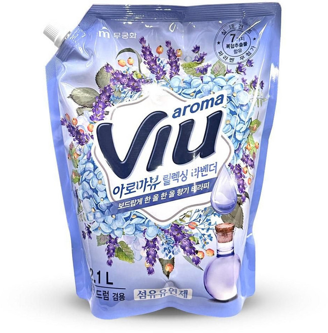 라벤더 섬유 유연제 포근한 오래가는 대용량 드럼 세탁기 섬유 유연제 리필 릴랙싱 액체형 빨래향 아로마