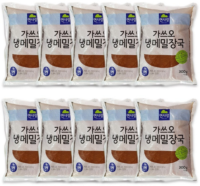 면사랑 가쓰오 냉 메밀장국, 300g, 10개