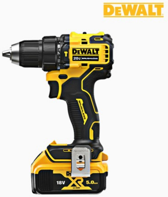 디월트 20V 아토믹 컴팩트 햄머 드릴 드라이버 DCD709P2 함마 충전 18V 5.0Ah BL 브러쉬리스 전동 무선 리튬이온 충전기 배터리 2개 카리스툴, DCD709P2 배터리 2개세트, 1개