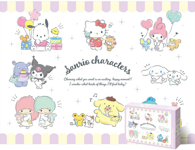 100피스퍼즐 산리오캐릭터즈 투게더 큰조각 TPD100-024, 단품, 100피스