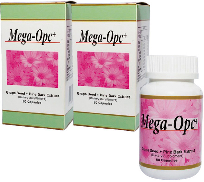 普威MEGA-OPC頂級葡萄籽精華膠囊, 2個, 60顆