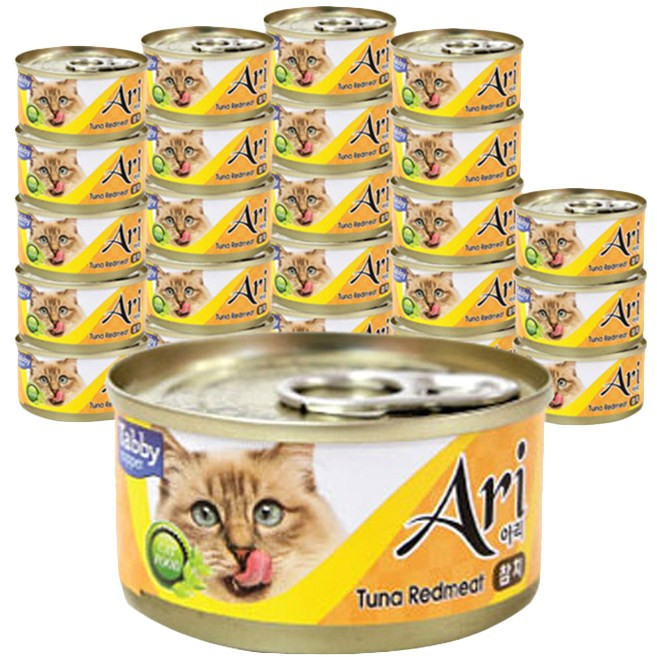 테비토퍼 아리 고양이 간식캔, 참치, 80g, 24개