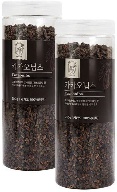 두손애약초 카카오닙스, 2개, 500g