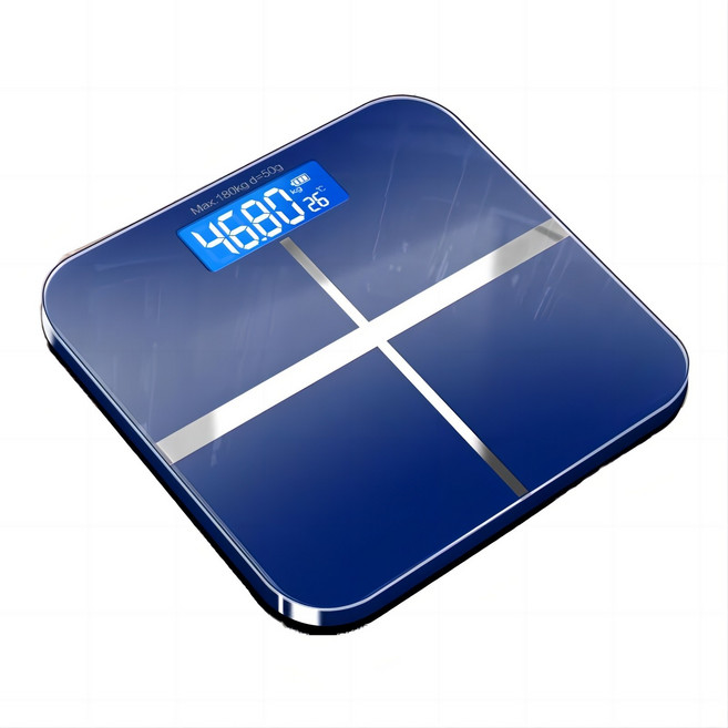 세카이젠 가정용 디지털 체중계, 블루, 블루