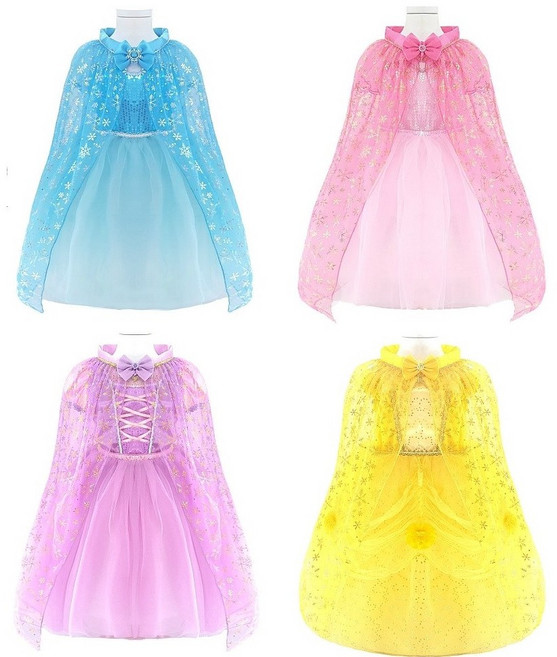 공주드레스 망토 엘사 라푼젤 신데렐라 겨울왕국 오로라 백설공주 소피아 망토