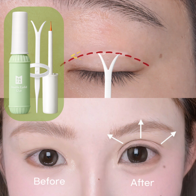 멀티 쌍꺼풀 액 눈 쌍꺼풀액 쌍꺼풀매직펜 쌍꺼풀 크림 액 속눈썹 접착제 쌍꺼풀 성형 펜 자극없는 쌍꺼풀 액, 2개, 흰색
