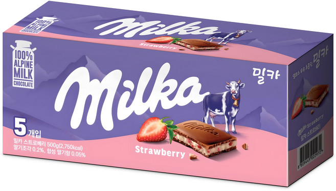 밀카 스트로베리 5개입, 500g, 1개