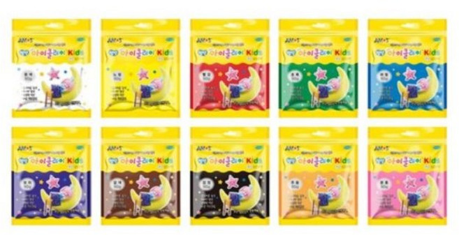 아이클레이 KIDS, 주황, 80g, 5개