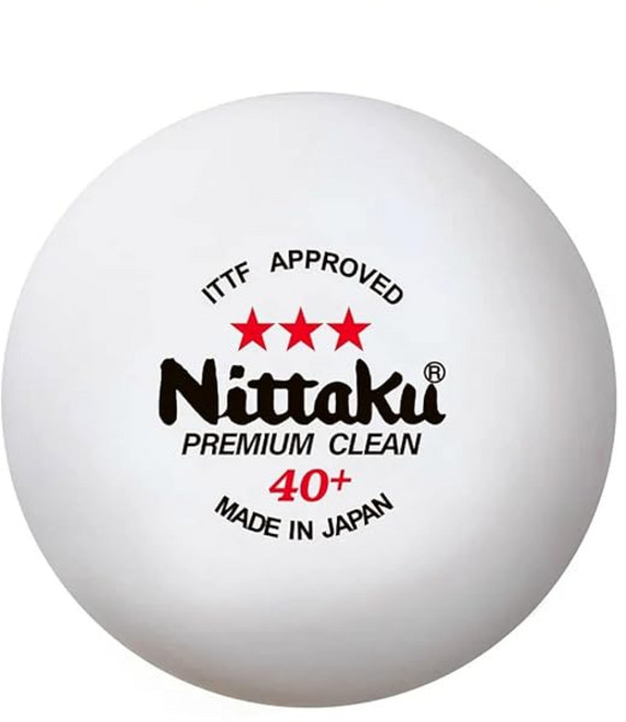 NB1700 니타쿠(Nittaku) 탁구 공 3스타 프리미엄 클린 3개입 항바이러스·항균, 1개