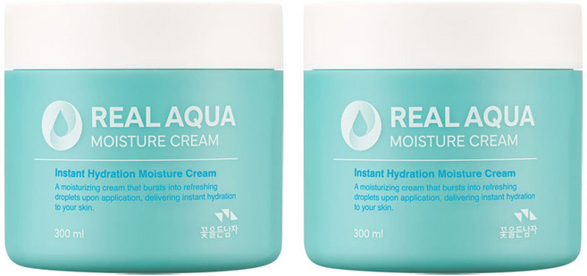 꽃을든남자 리얼 아쿠아 수분크림, 2개, 300ml