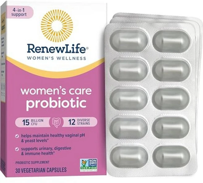 리뉴 라이프 여성용 프로바이오틱 캡슐 여성 비뇨기 소화 면역 건강을 위한 pH 균형 지원 람노서스 GG 유제품 대두 글루텐 프리 250억 CFU 60 Ct, 60정, 1개 - 쿠팡