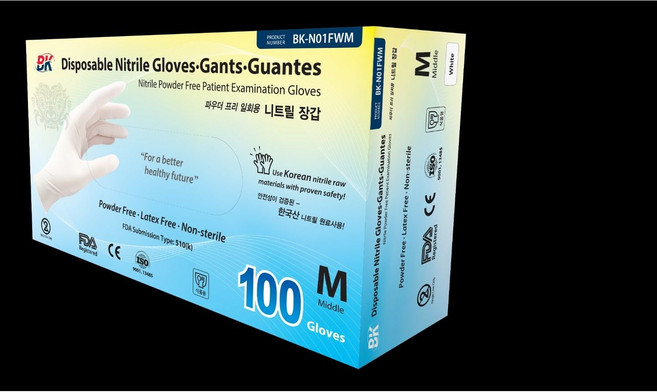 BK니트릴다목적보호장갑, 블랙, Medium, 1개, 중(M)