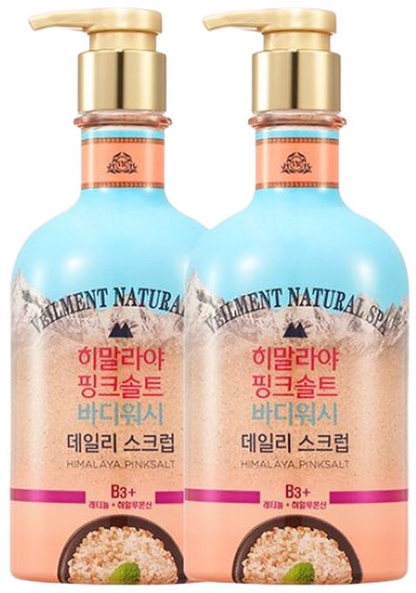 벨먼 내추럴 스파 핑크솔트 600ml2개, 600ml, 2개