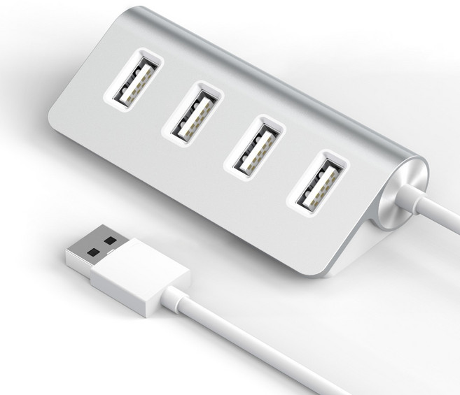 四口 USB2.0 桌面集線器 HUB, 1個, USB2.0桌面集線器, N/A