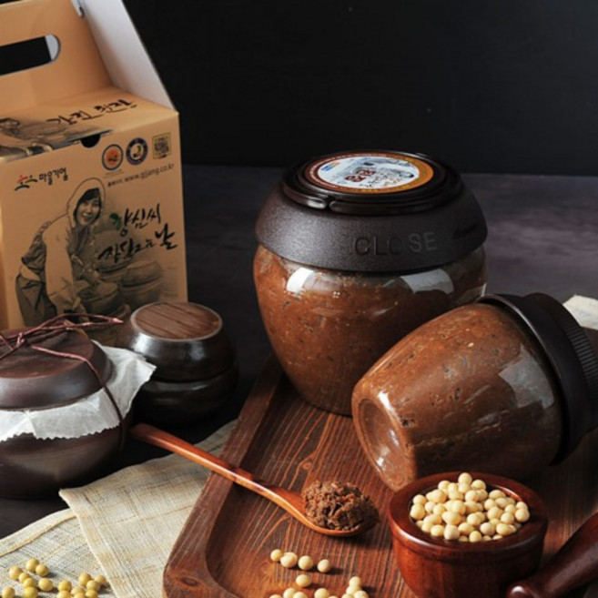 강진향심씨된장 국산 전통 재래식 한식 시골 된장 1kg, 1개